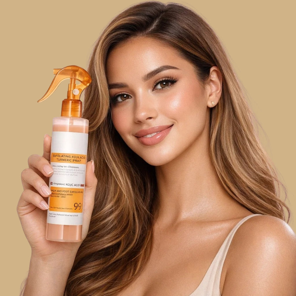 Spray Corpo Esfoliante e Illuminante con Estratti di Kojic e Curcuma