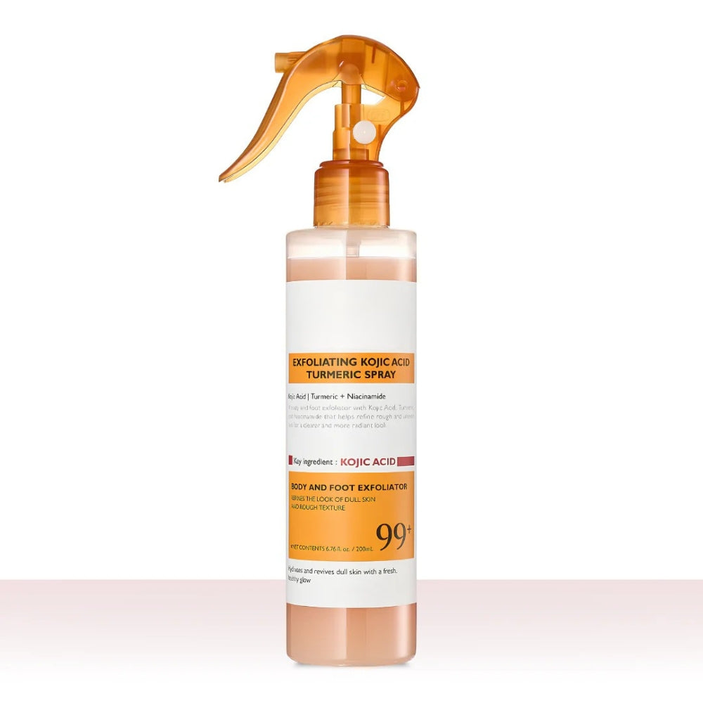 Spray Corpo Esfoliante e Illuminante con Estratti di Kojic e Curcuma
